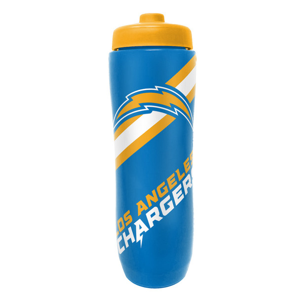 Los Angeles Chargers Squeezy Water Bottle Sports Drink Bottle Fan Gear