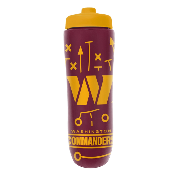 Washington Commanders Squeezy Water Bottle Sports Drink Bottle Fan Gear