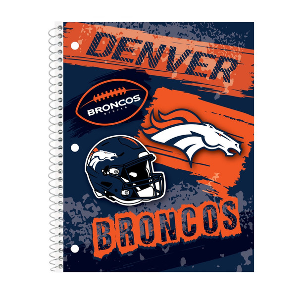 Denver Broncos Spiral Notebook NFL School Office Writing Journal