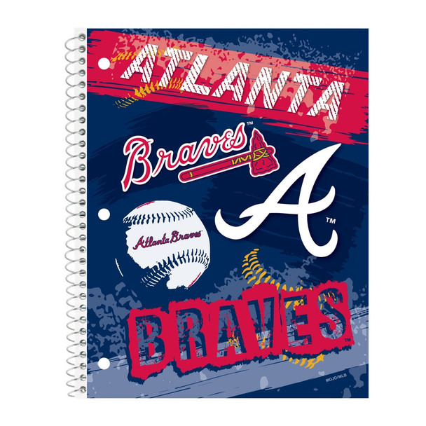 Atlanta Braves Spiral Notebook MLB School Office Writing Journal