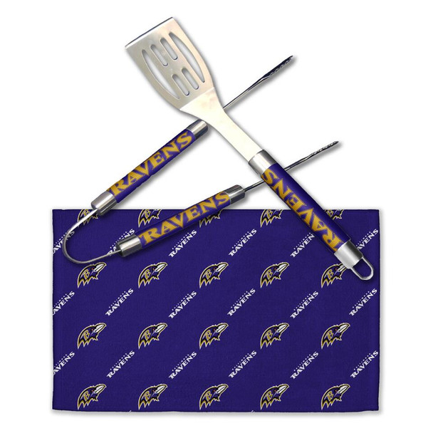 Baltimore Ravens BBQ Grill Utensil Set