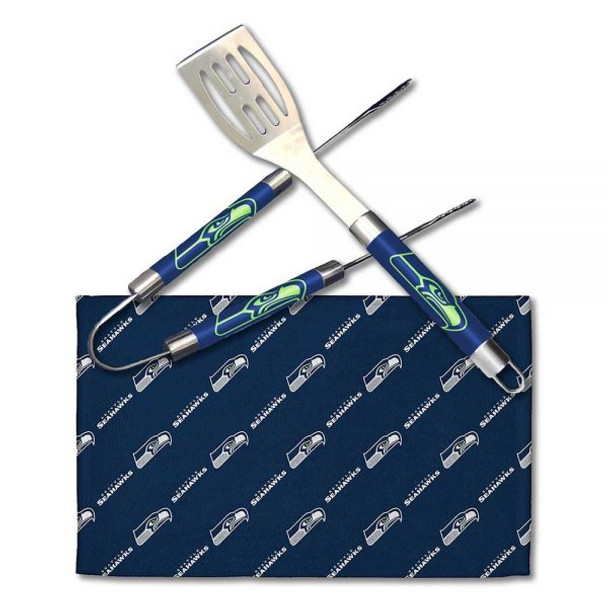 Seattle Seahawks BBQ Grill Utensil Set