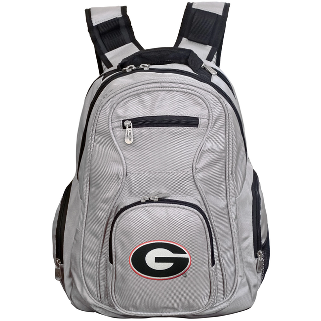 Georgia Bulldogs 19" Premium Laptop Backpack - Gray