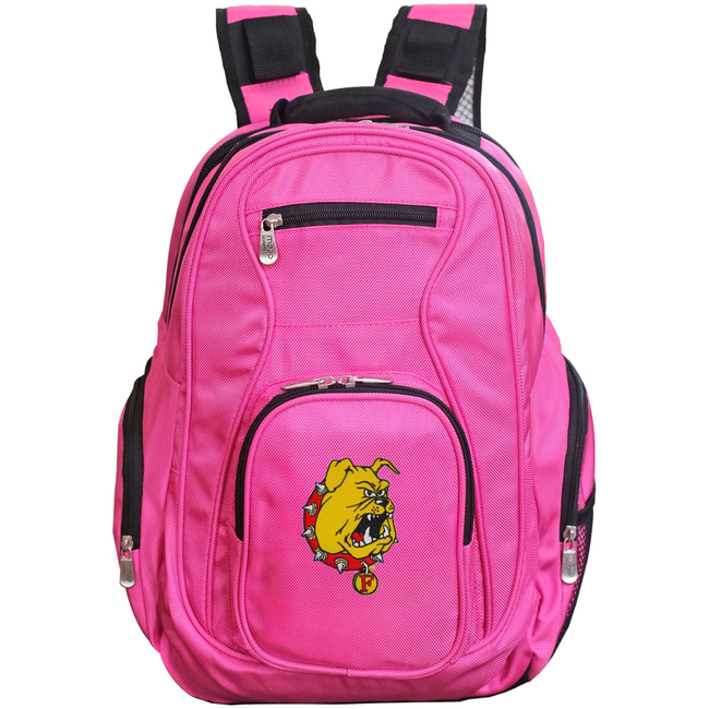 Ferris State Bulldogs 19" Premium Laptop Backpack - Pink