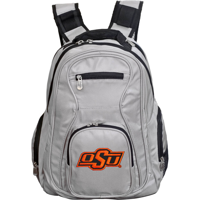 Oklahoma State Cowboys 19" Premium Laptop Backpack - Gray