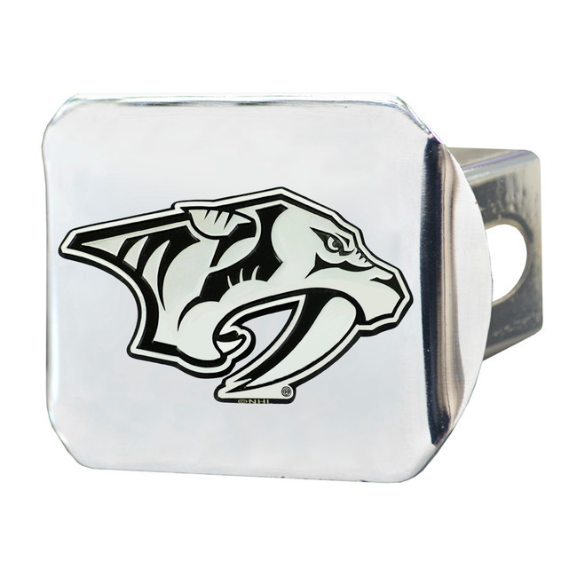 NHL - Nashville Predators Hitch Cover - Chrome on Chrome 3.4"x4"