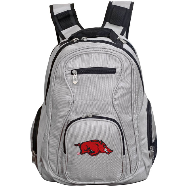 Arkansas Razorbacks 19" Premium Laptop Backpack - Gray