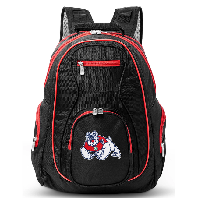 Fresno State  Bulldogs 19" Premium Laptop Backpack Colored Trim