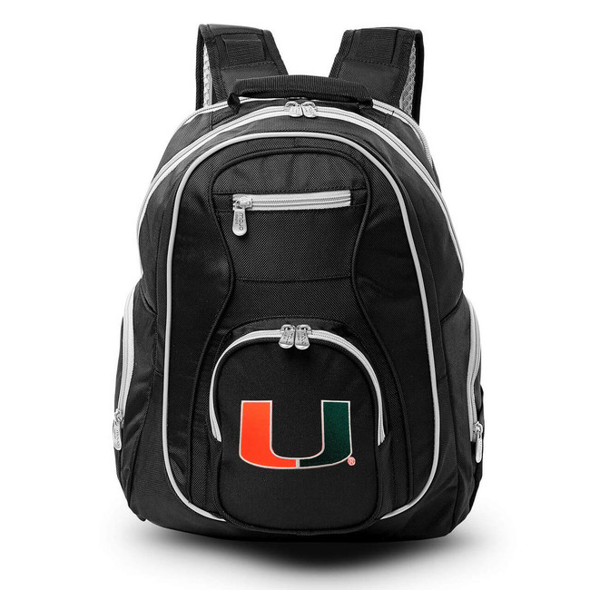 Miami Hurricanes 19" Premium Backpack Colored Trim