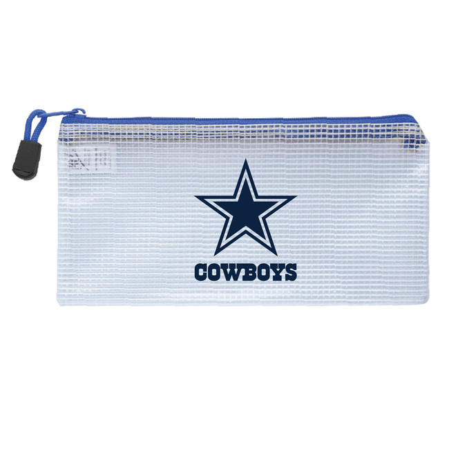 Dallas Cowboys Clear Zippered Pencil Bag