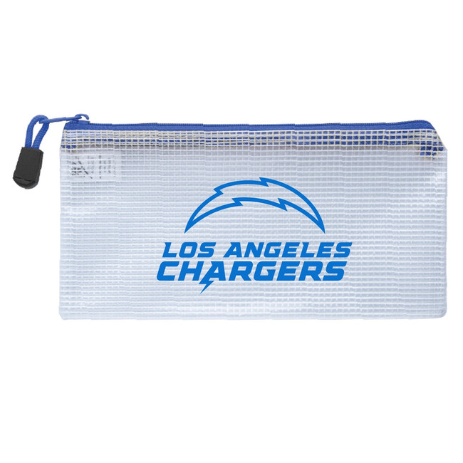 Los Angeles Chargers Clear Zippered Pencil Bag