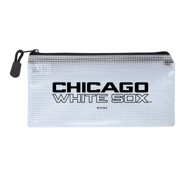 Chicago White Sox Clear Zippered Pencil Bag