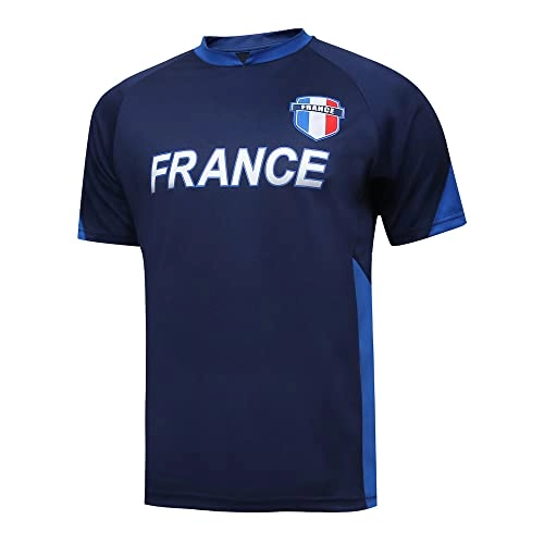 France Soccer Game Day Tee - Officially Licensed Unisex Adult Short Sleeve Polyester T-Shirt