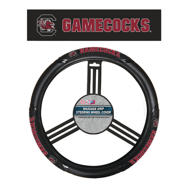 South Carolina Gamecocks Steering Wheel Cover Massage Grip Style