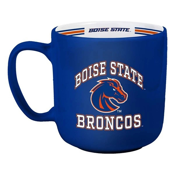 Boise State Broncos NCAA Stripe Mug 15oz Ð Perfect for Coffee & Game Day