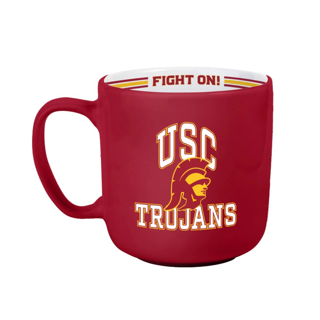 Usc Trojans NCAA Stripe Mug 15oz Ð Perfect for Coffee & Game Day