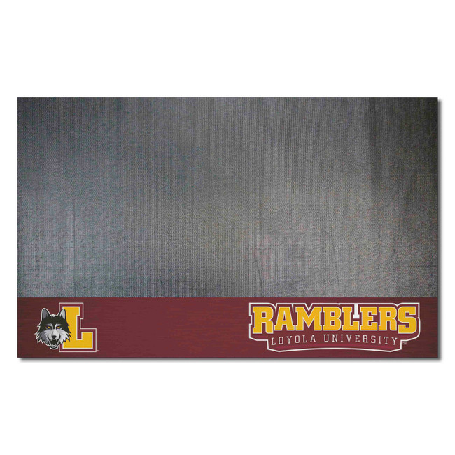 Loyola Chicago Ramblers Vinyl Grill Mat - 26in. x 42in.