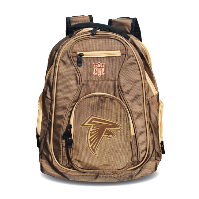 Atlanta Falcons 19" Premium Laptop Backpack - Desert Sand