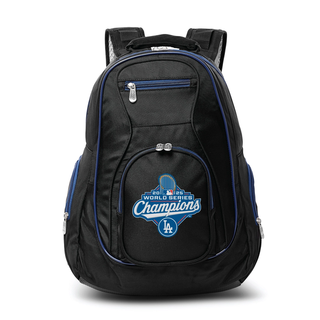 Los Angeles Dodgers 19" Premium Laptop Backpack with Colored Trim - 2025 World Champions