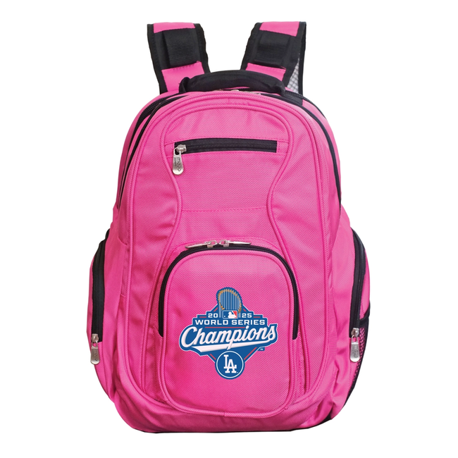 Los Angeles Dodgers 19" Premium Laptop Backpack - World Series 2025 Pink