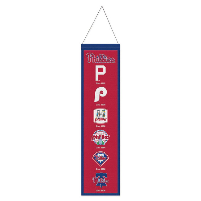 Philadelphia Phillies Banner Wool 8x32 Heritage Evolution Design
