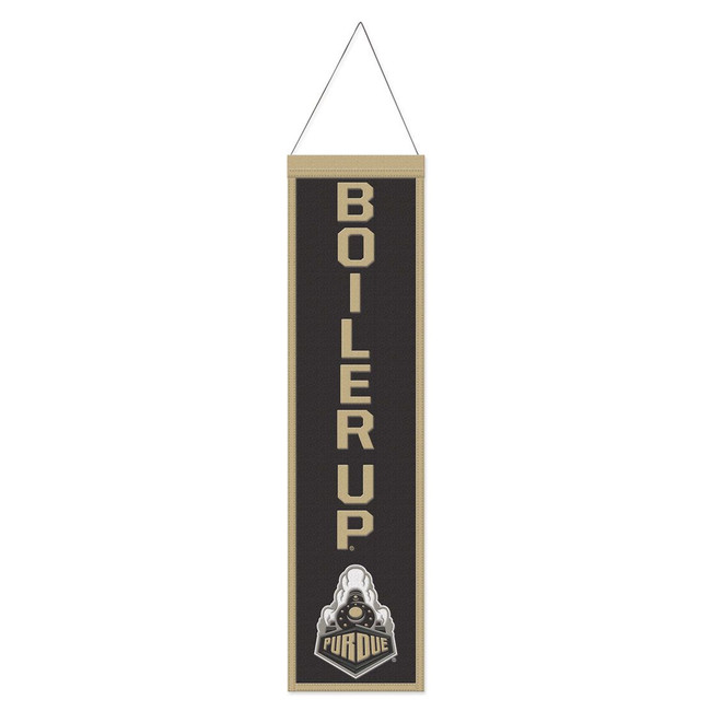 Purdue Boilermakers Banner Wool 8x32 Heritage Slogan Design