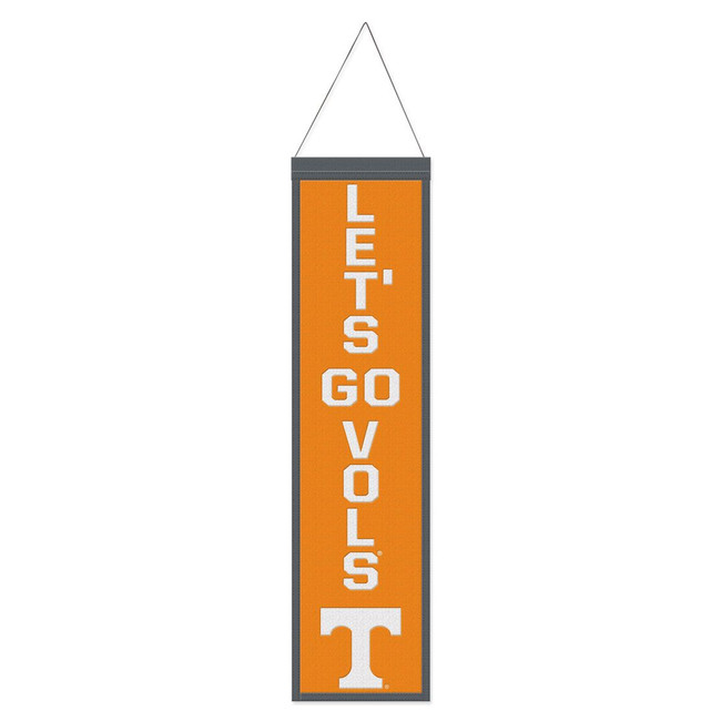 Tennessee Volunteers Banner Wool 8x32 Heritage Slogan Design