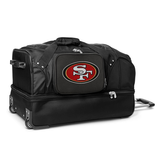 San Francisco 49ers 27" Drop Bottom Wheeled Duffel