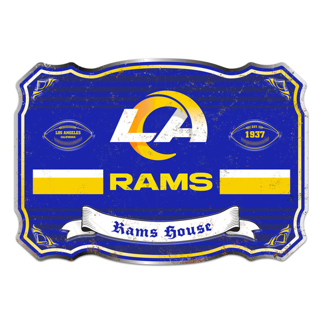 Los Angeles Rams Giant Metal Sign