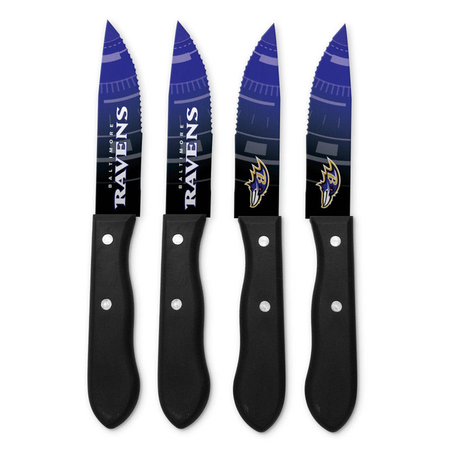 NFL Baltimore Ravens 4pc Steak Knife Set