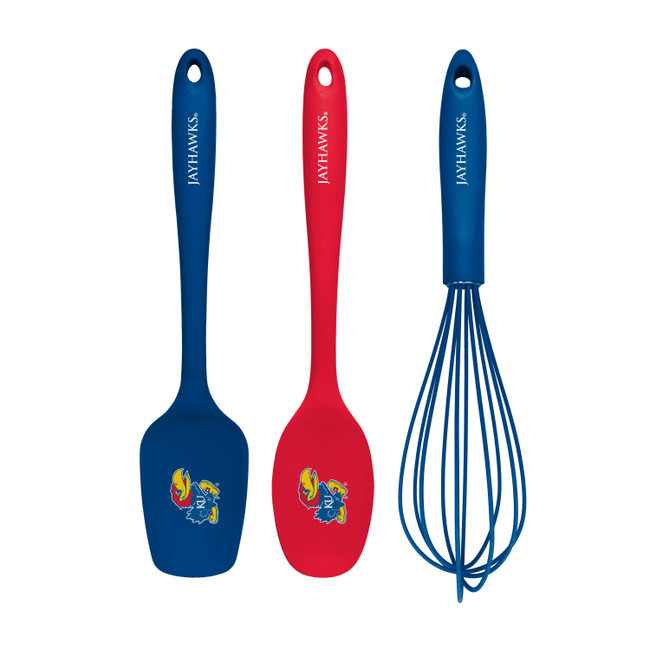 NCAA Kansas Jayhawks 3pc Kitchen Utensil Set