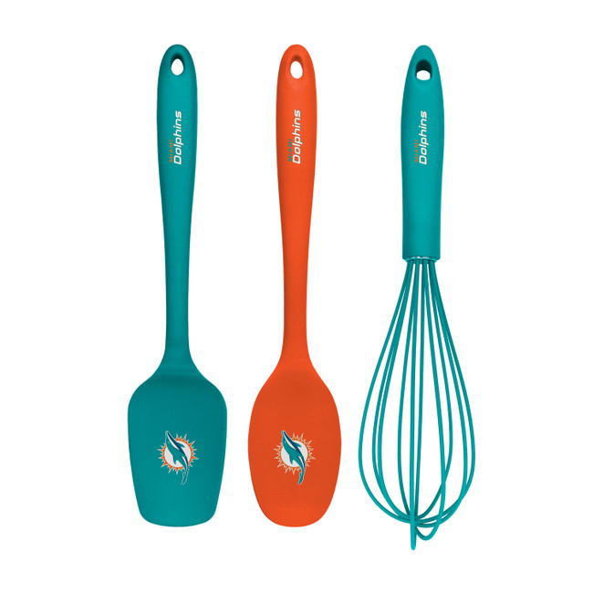 NFL Miami Dolphins 3pc Kitchen Utensil Set