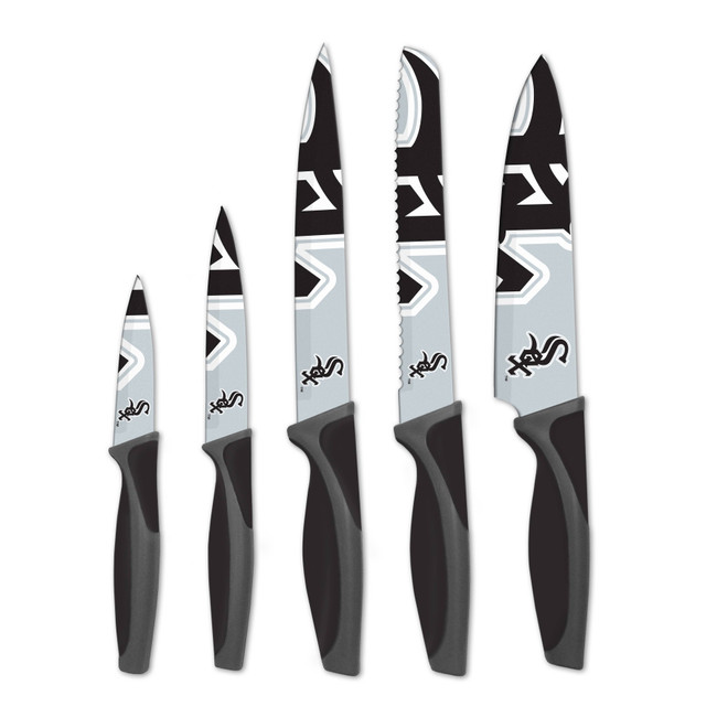 MLB Chicago White Sox 5pc Kitchen Knife Set
