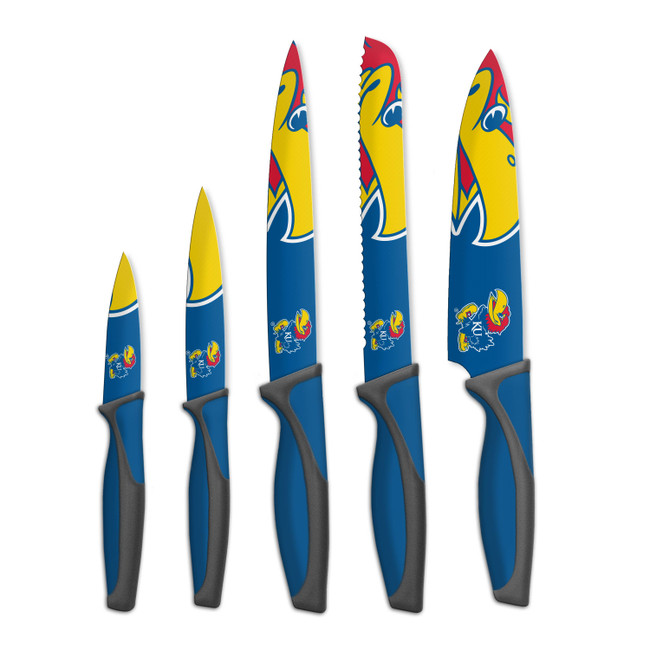 NCAA Kansas Jayhawks 5pc Kitchen Knife Set