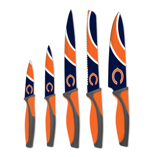 NFL Chicago Bears 5pc Kitchen Knife Set