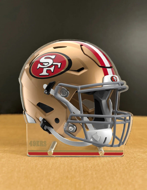NFL San Francisco 49ers Acrylic Standee - Throwback Helmet