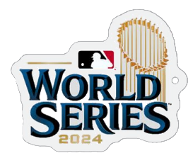 MLB 2024 World Series Logo Acrylic Keychain -