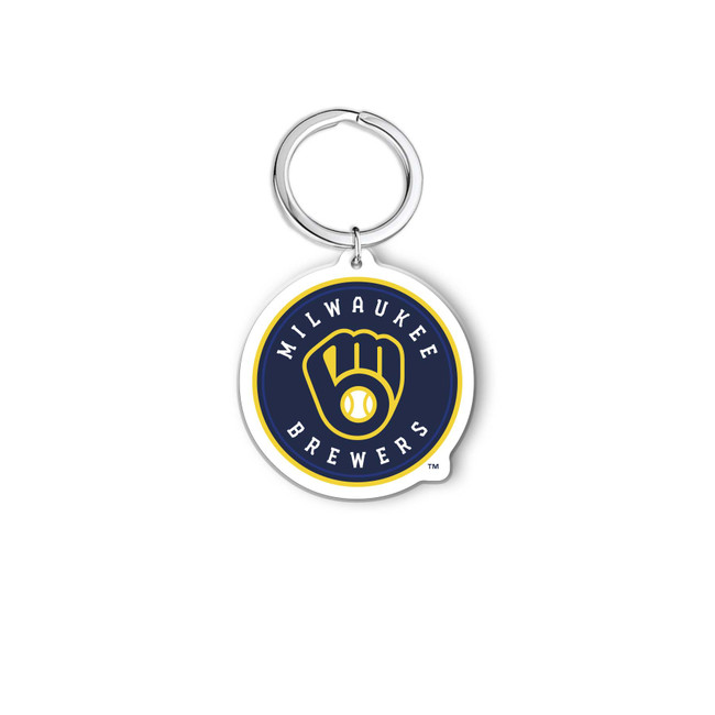 MLB Milwaukee Brewers Acrylic Keychain - Primary Logo