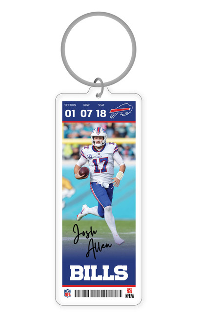 NFL Buffalo Bills Acrylic Player Keychain - Damar Hamlin
