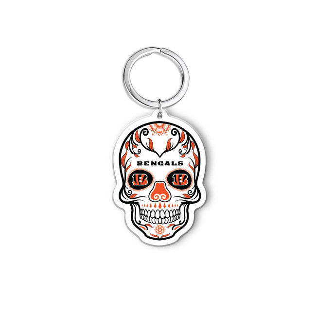 NFL Cincinnati Bengals Acrylic Keychain - Helmet - Orange