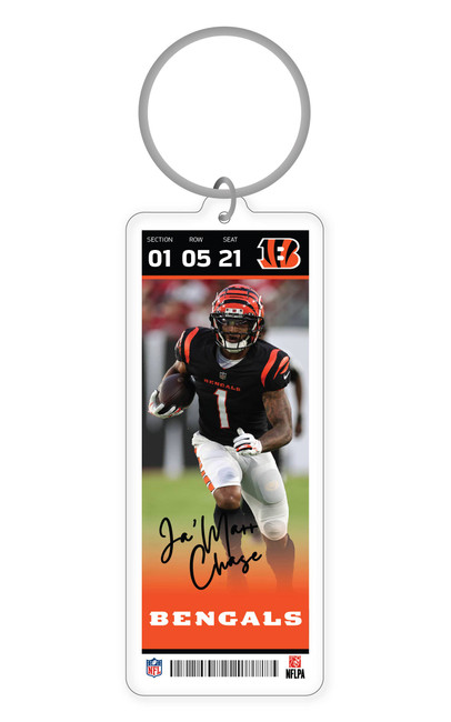 NFL Cincinnati Bengals Acrylic Player Keychain - Joe Burrow