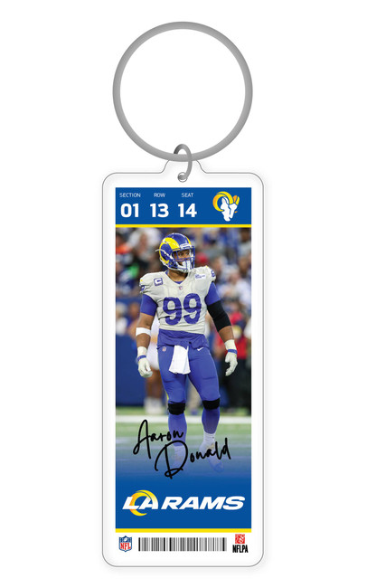 NFL Los Angeles Rams Acrylic Player Keychain - Cooper Cupp