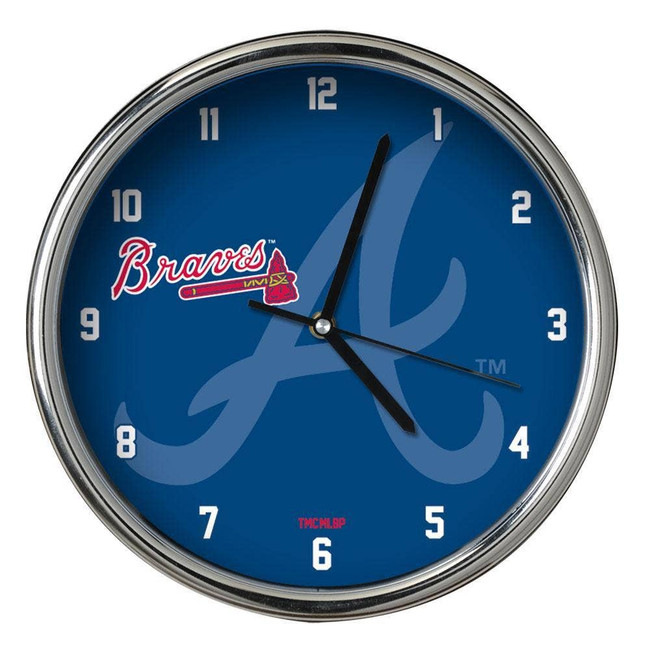 Atlanta Braves Big Logo Clock