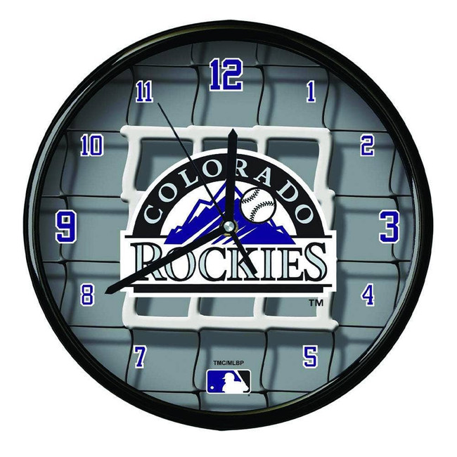 Colorado Rockies 12" Team Net Clock