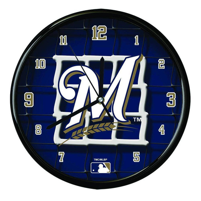 Milwaukee Brewers 12" Team Net Clock