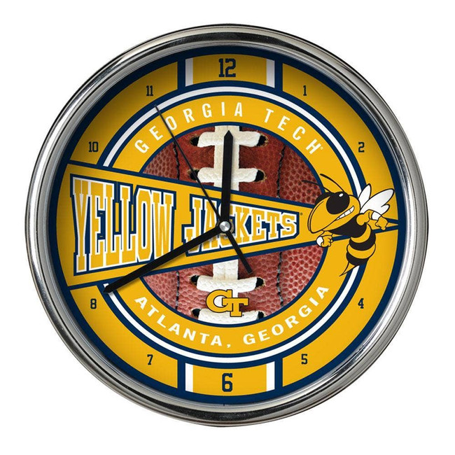 Georgia Tech Chrome Clock