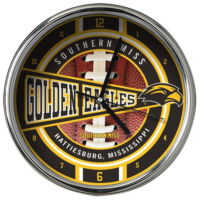Southern Mississippi Chrome Clock
