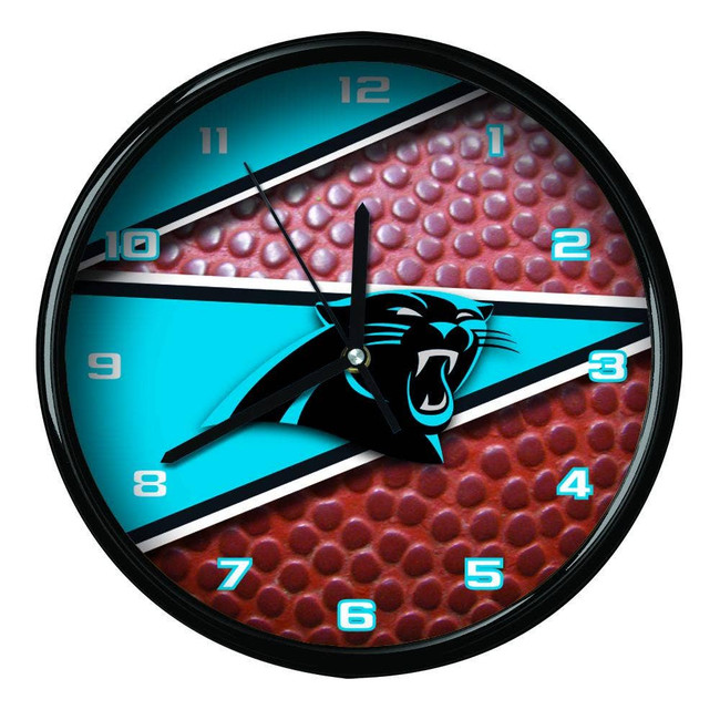 Carolina Panthers 12" Football Clock