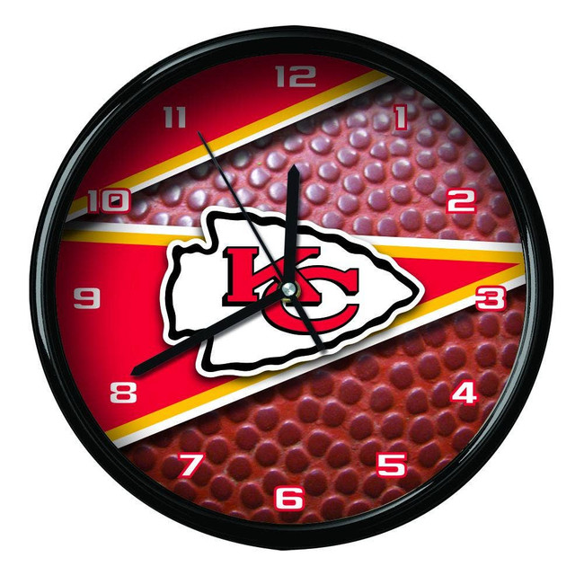 Kansas City Chiefs 12" Football Clock
