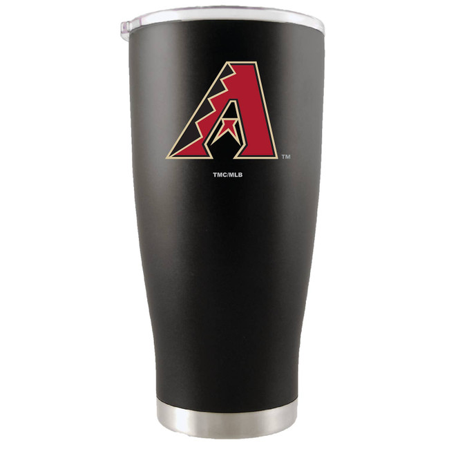 Arizona Diamondbacks 20oz Black Tumbler w/Color Logo